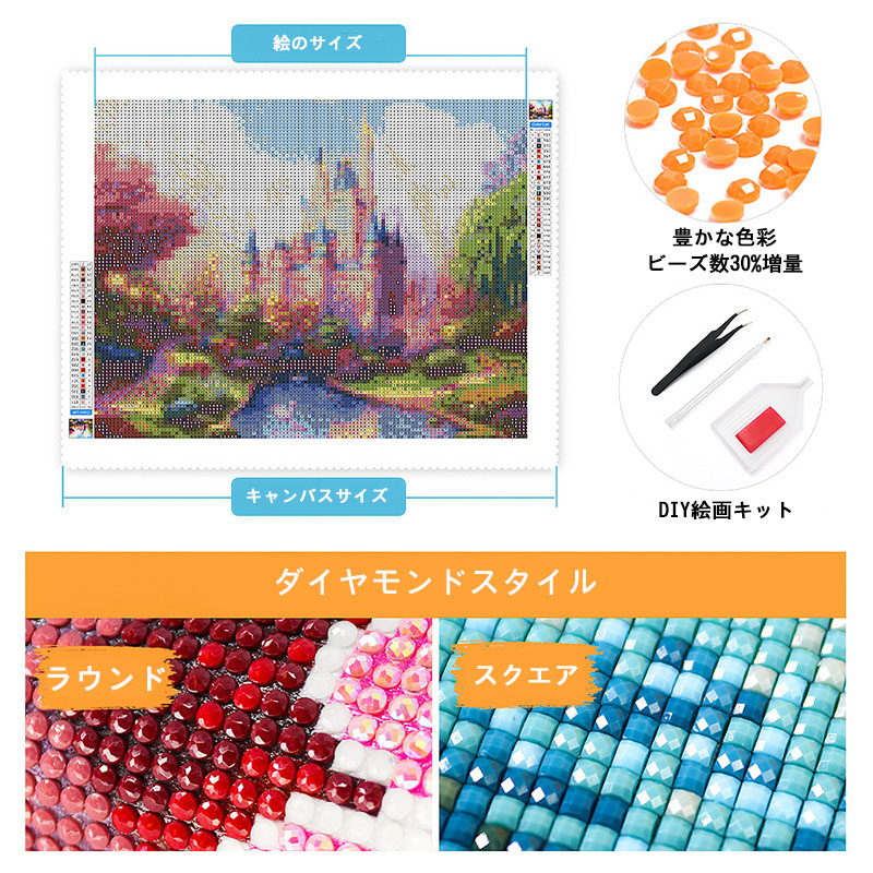 ダイヤモンド アート ツリー ビーズ絵画 DIY 手作り インテリア