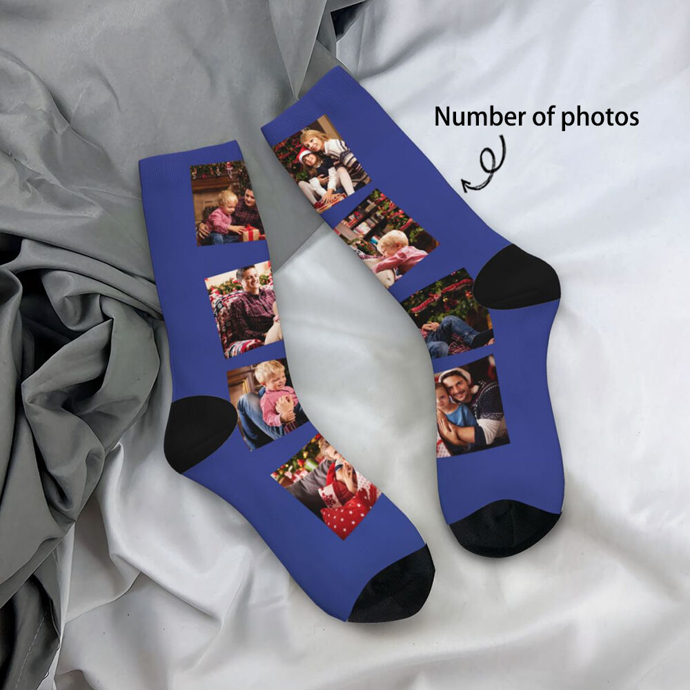 Personalized Face Socks Can Add Multiple Photos as a Gift for Loved Ones