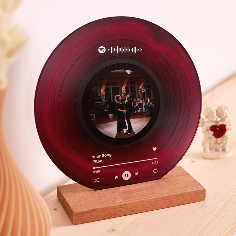 Personalized Picture Frame with Custom Spotify Code Beautiful Gift for Friend