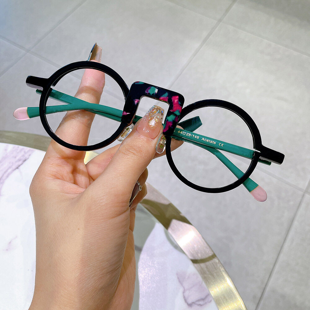 Occhiali da Vista  Childe Rotondo Nero Chiaro