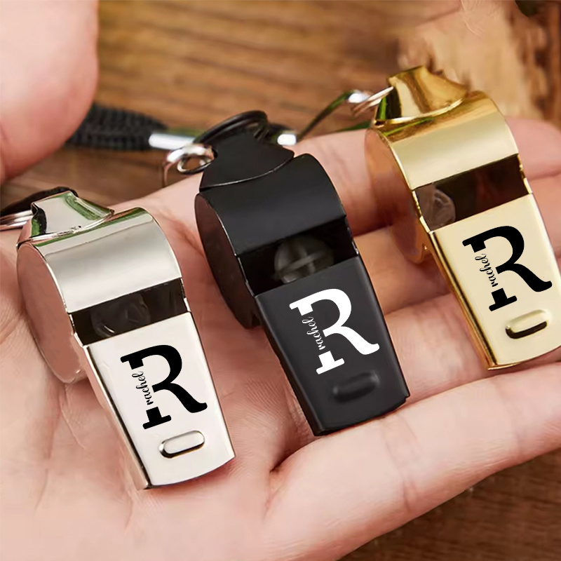 Personalized Whistle with Name Practical Gift for Coach