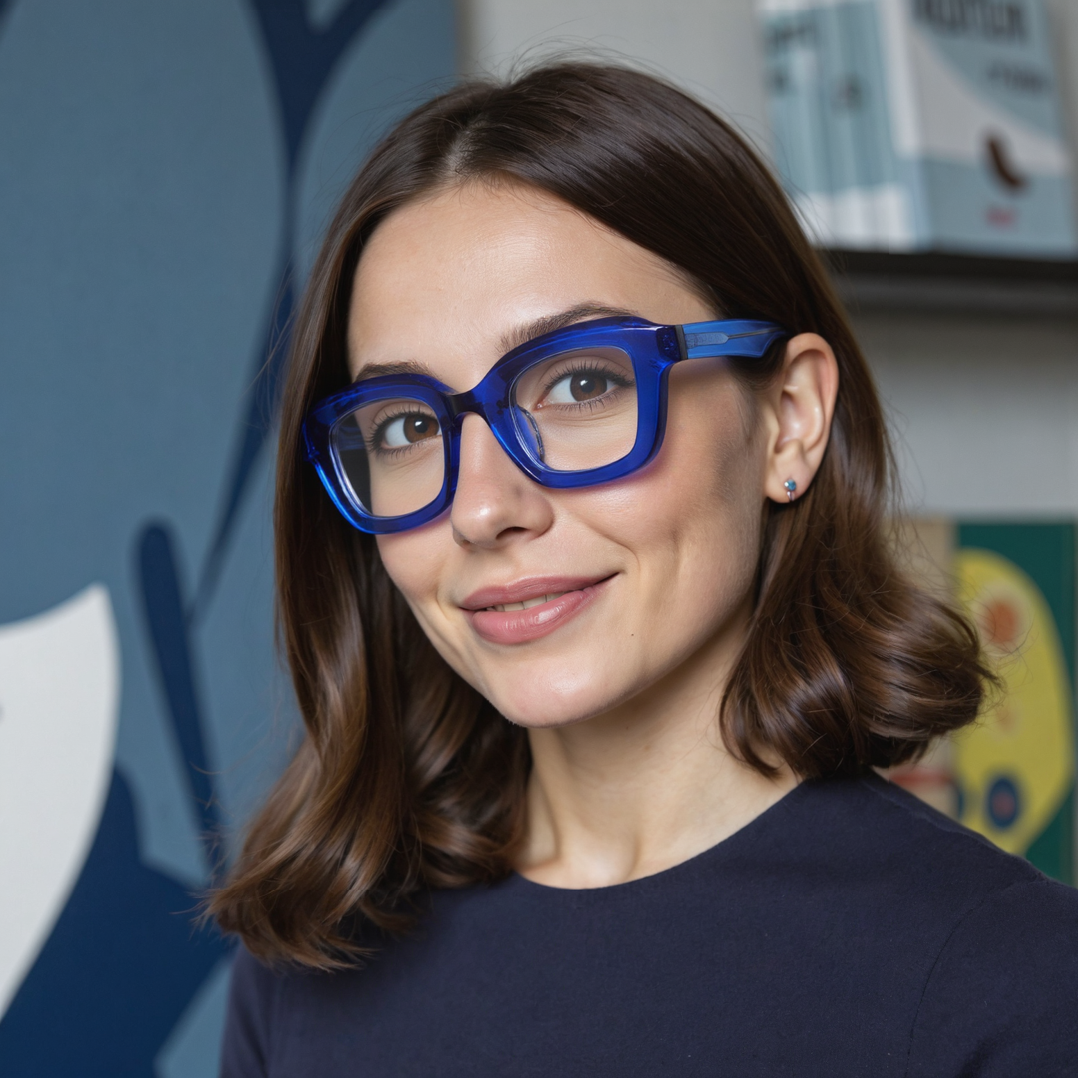 Occhiali da Vista Lorraine Quadrato Blu