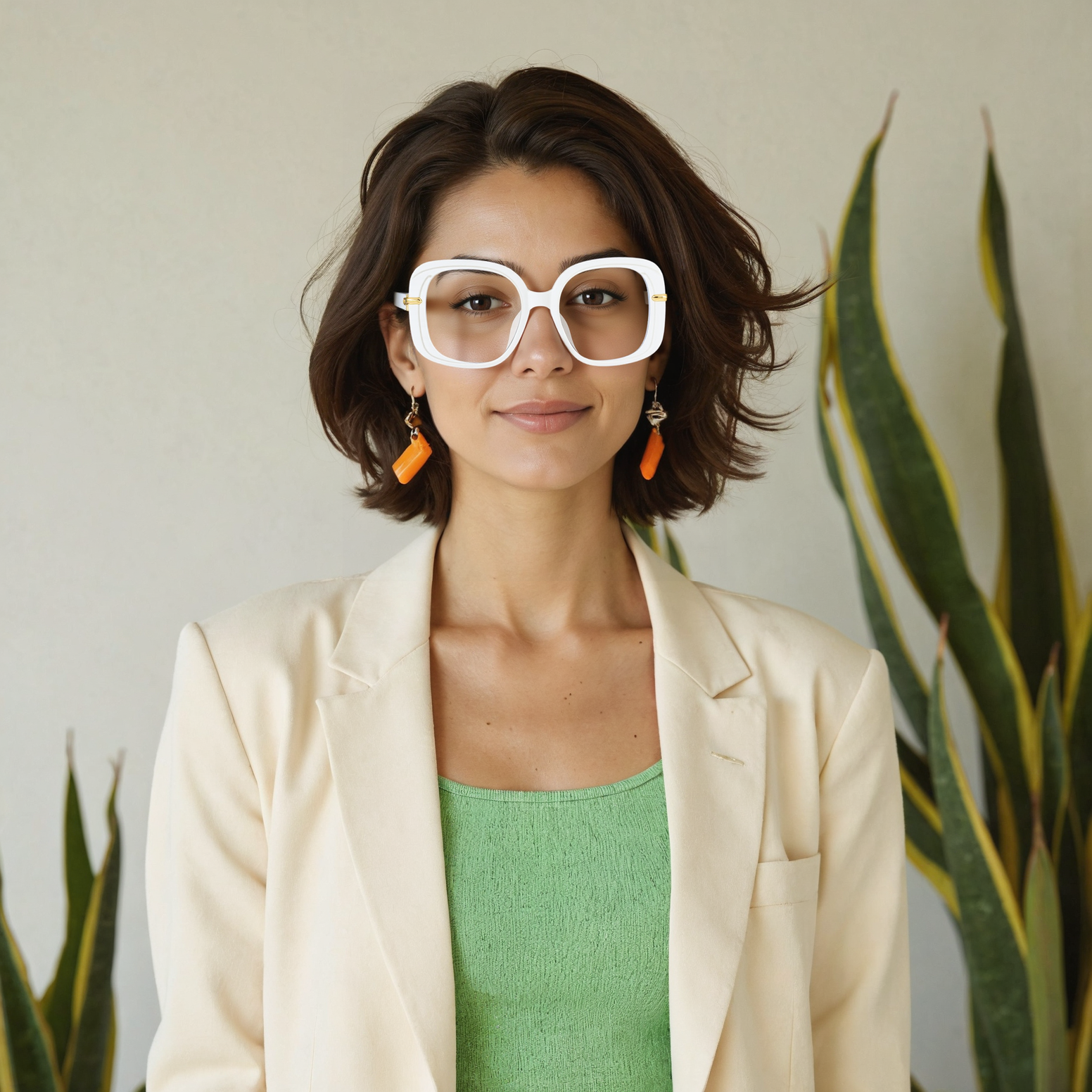 Occhiali da Vista Isabel Quadrato Bianco