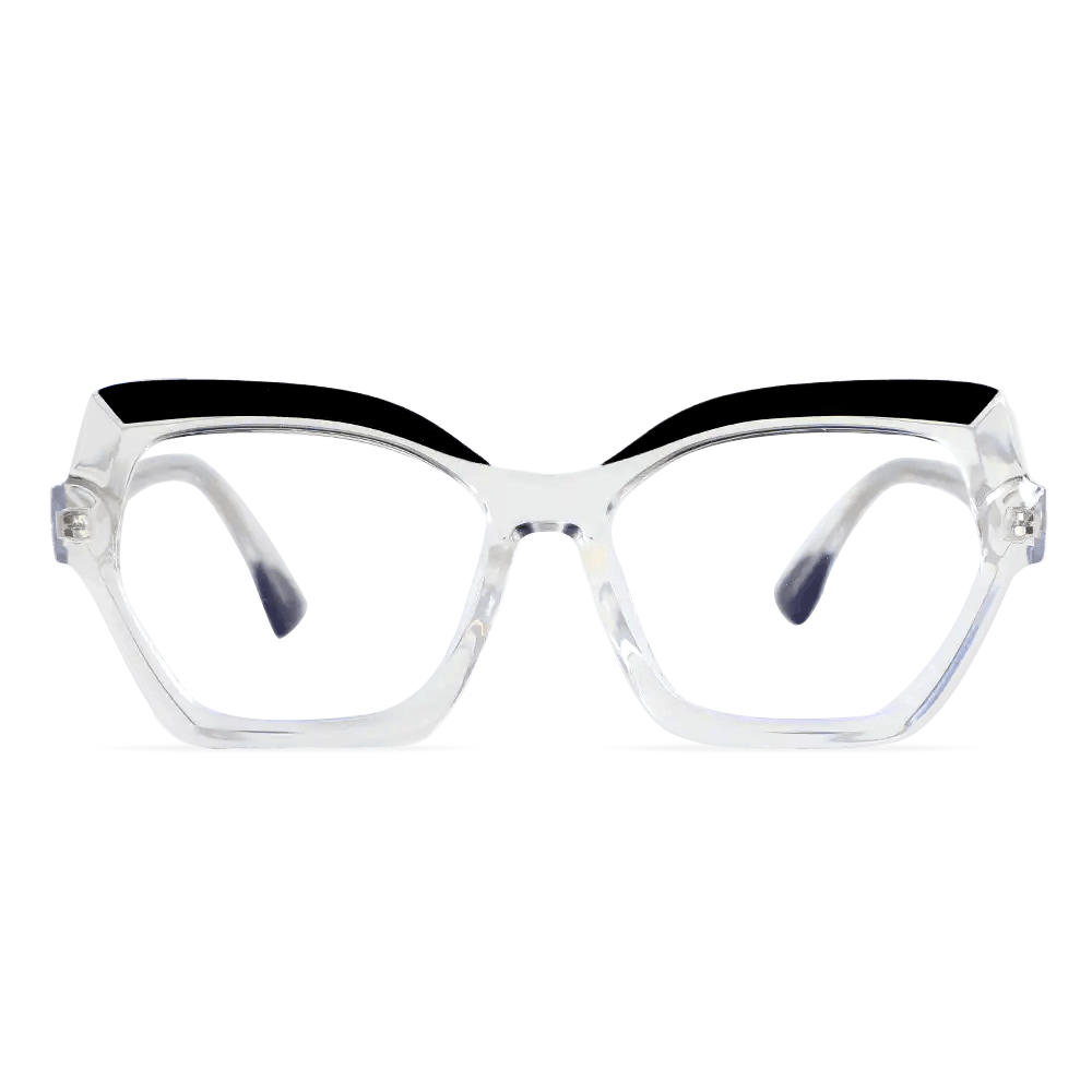 Quentin Geometrische Klare Brille