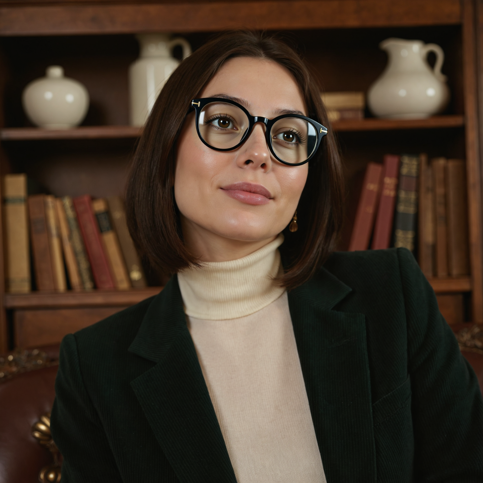 Lunettes de Vue Darren Ronde Noir