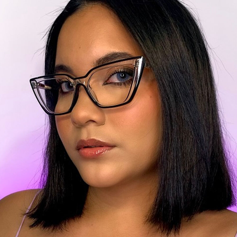 Elsa Cat Eye Schwarze Brille