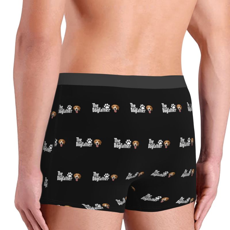 Boxer intimo da uomo con foto personalizzata, regalo adorabile per gli amanti degli animali