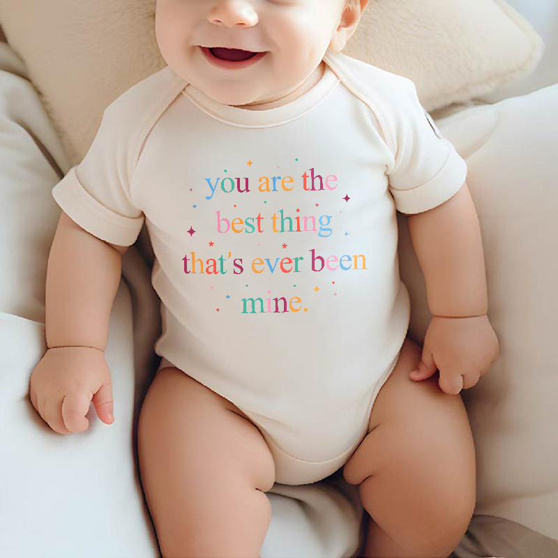Personalized Baby Onesie You Are The Best Thing That's Ever Been Mine Perfect Baby Shower Gift