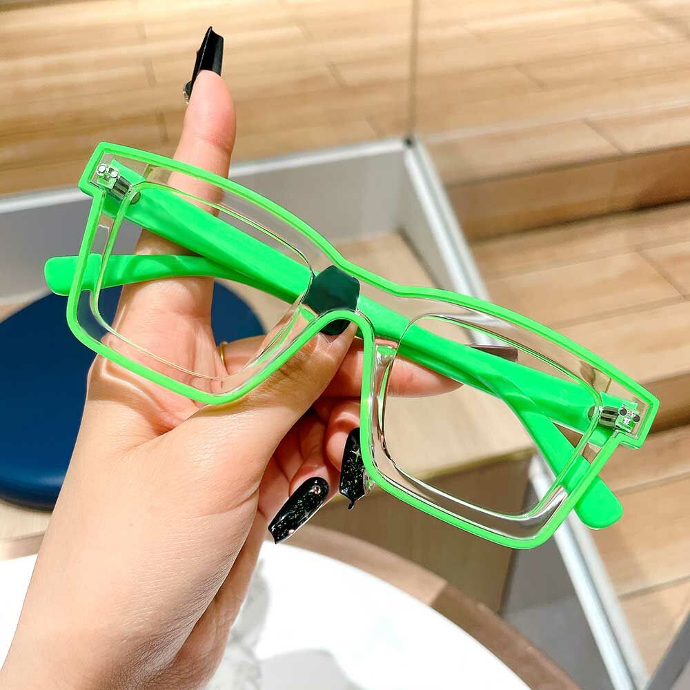 Bronte Quadratische Grüne Brille
