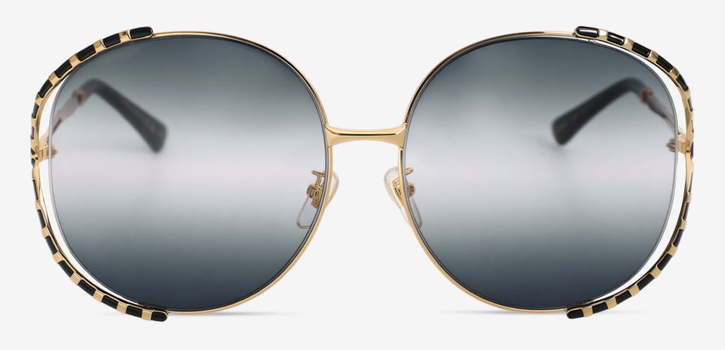 Stuart Lunettes de soleil Rondes Grises