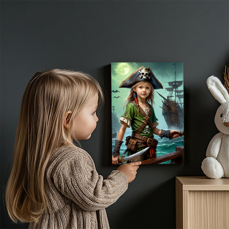 Personalized Pirate Portraits with Custom Face Swap Best Gift for Kids