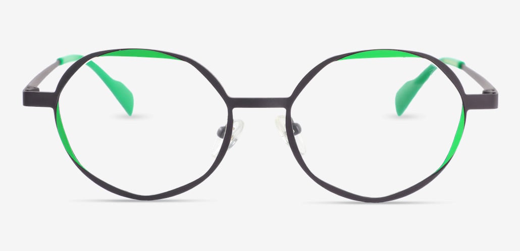 Bethun Gray Round Glasses