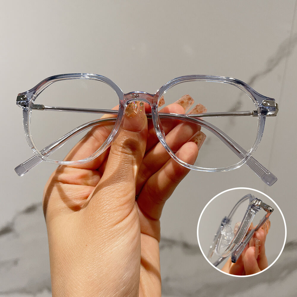 Moora Geometric Blue Glasses