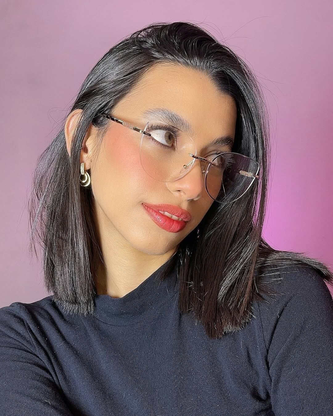 Isaacs Gold Cat Eye Glasses