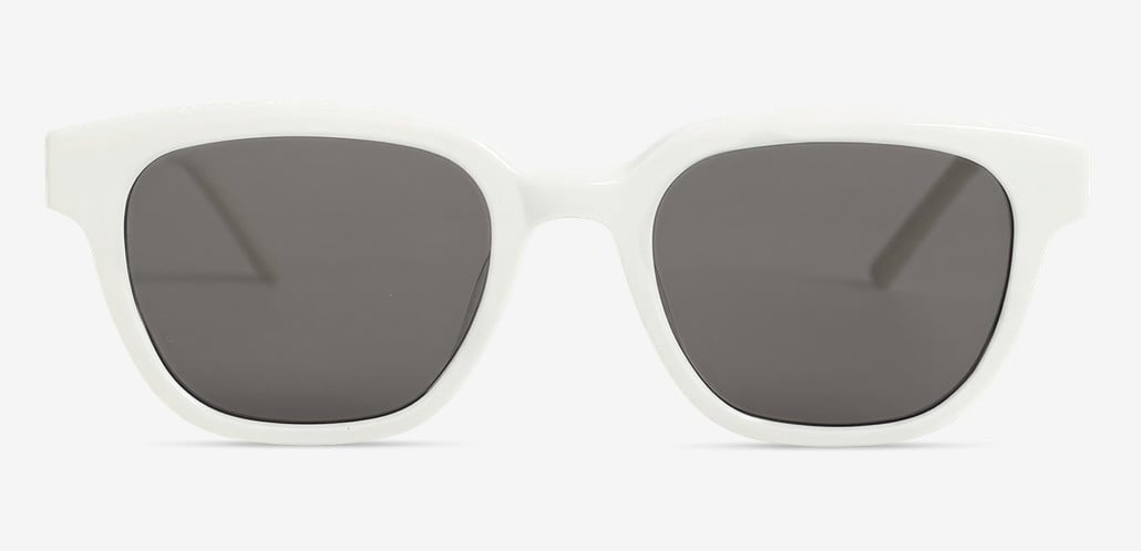 Isabella White Square Sunglasses