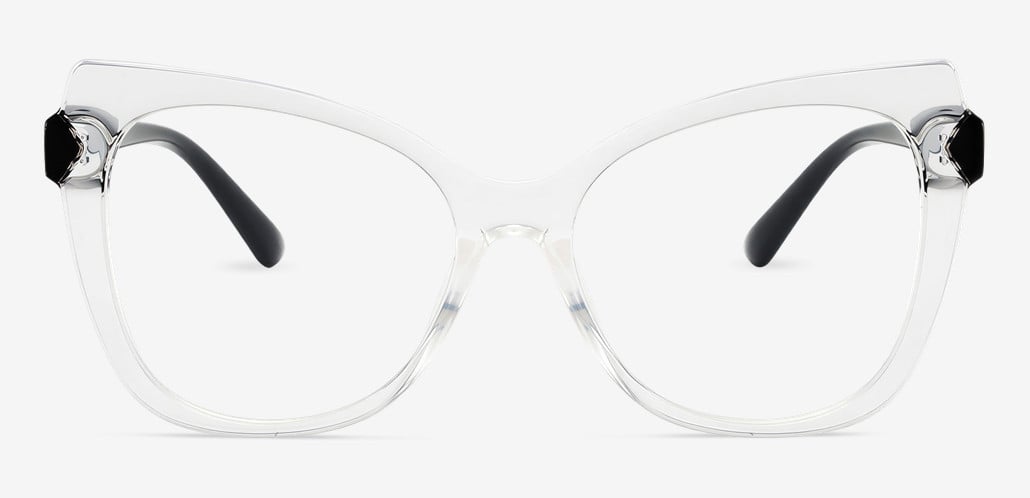Isabella Clear Cat Eye Glasses