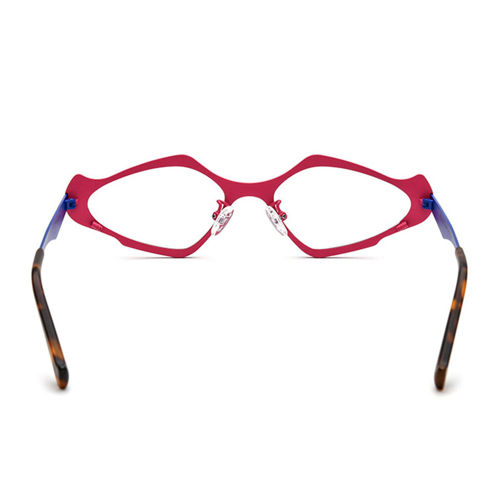 Claro Geometrische Rosa Brille