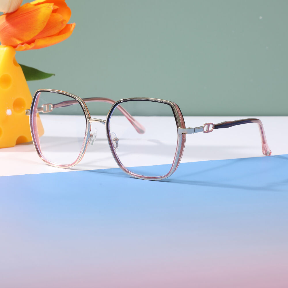 Oliver Geometric Purple  Glasses