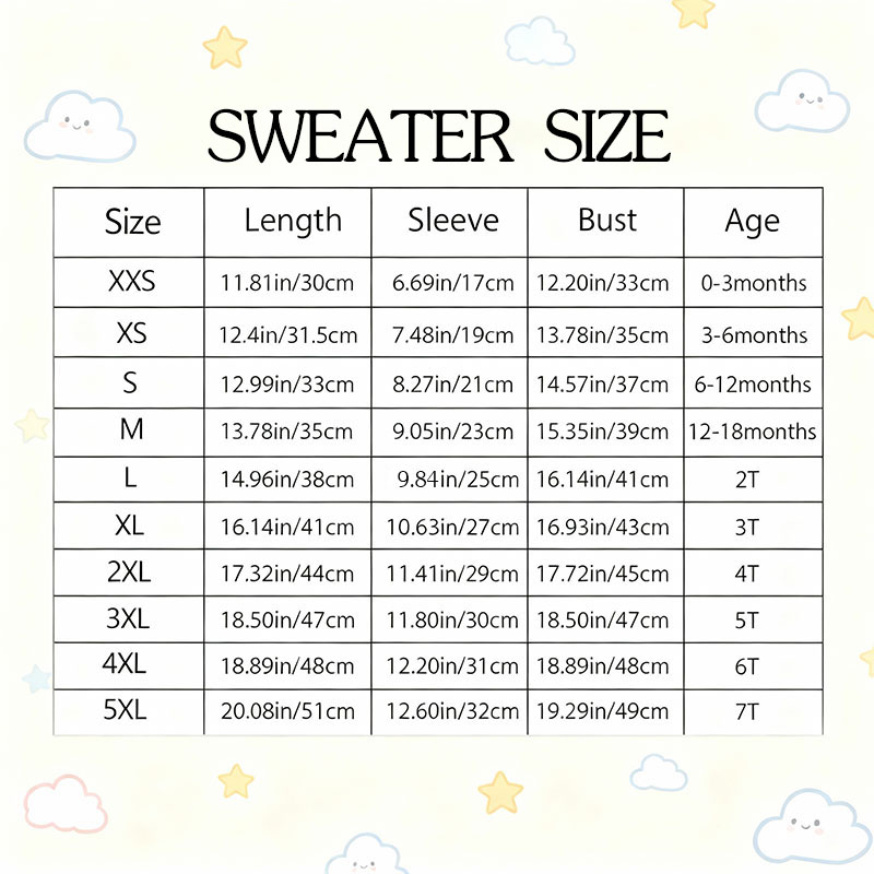 Personalized Letter Embroidered Sweater Creative Gift for Kids