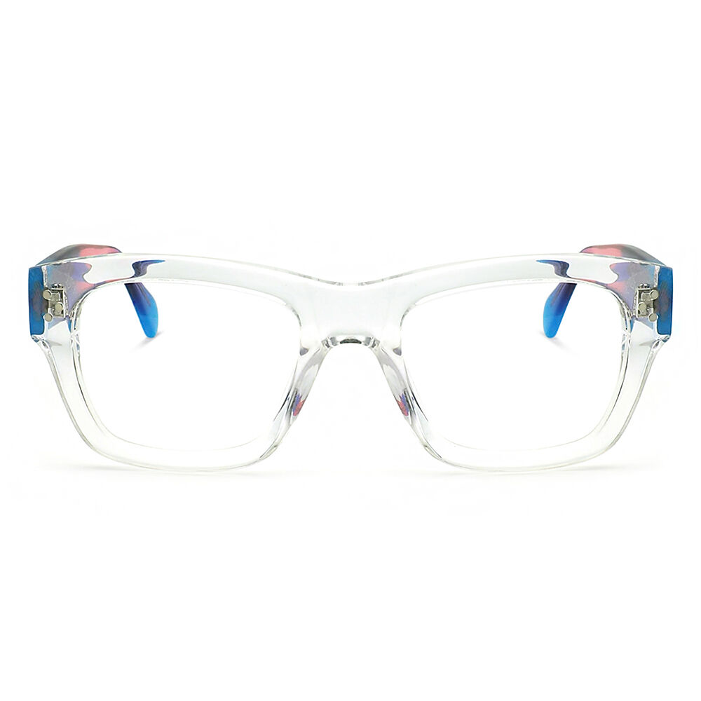 Fay Quadratische Klare Mehrfarbigeed Brille