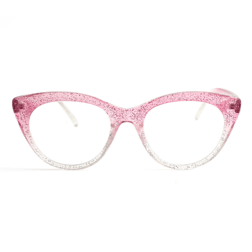 Eleanore Cat Eye Dunkelrosa Brille