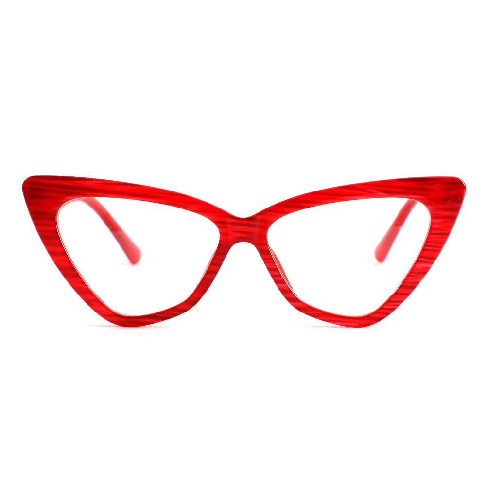 Occhiali da Vista Stuart Cat Eye Rosso 