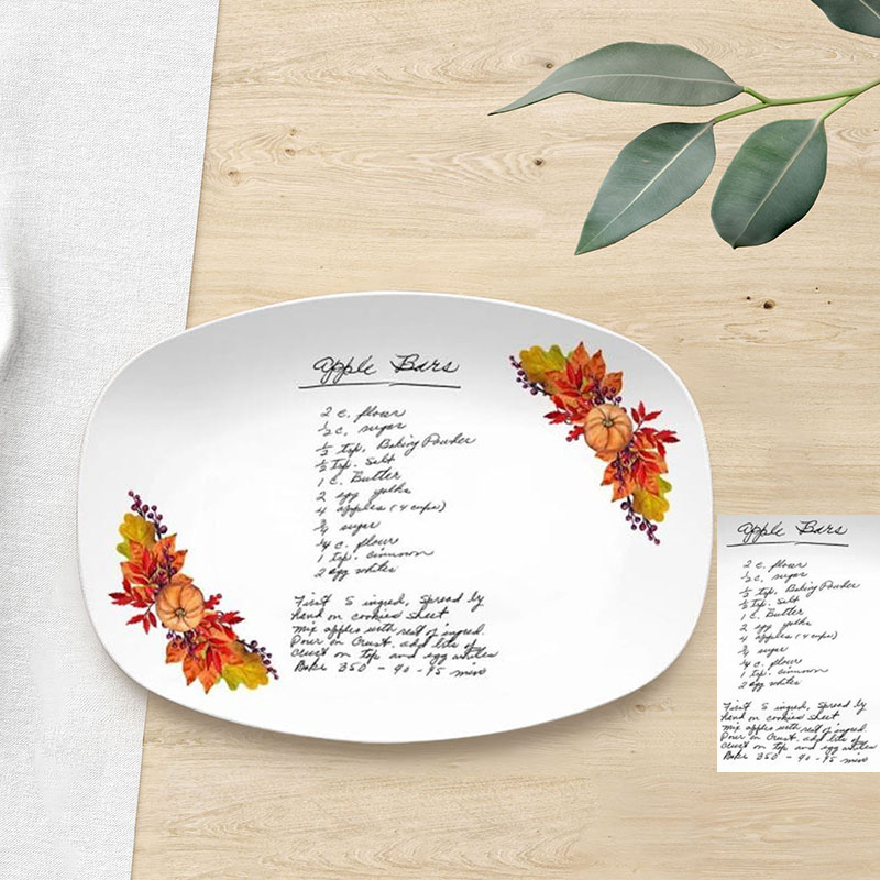 カスタマイズ 手書き 写真 皿 プレート 食器