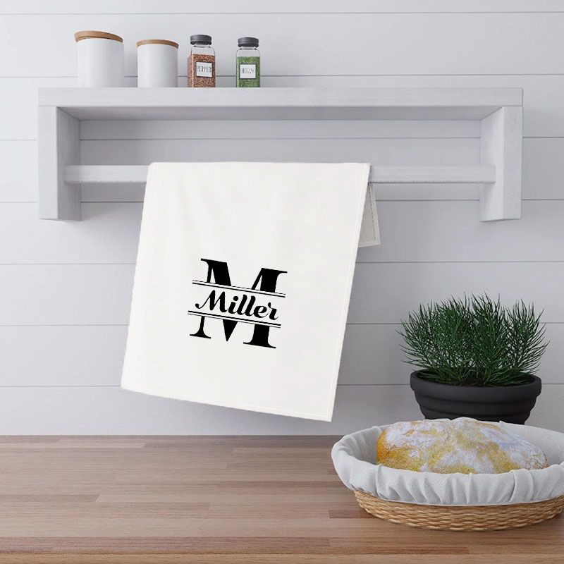 イニシャル 名入れ タオル 手ふきん カスタマイズ