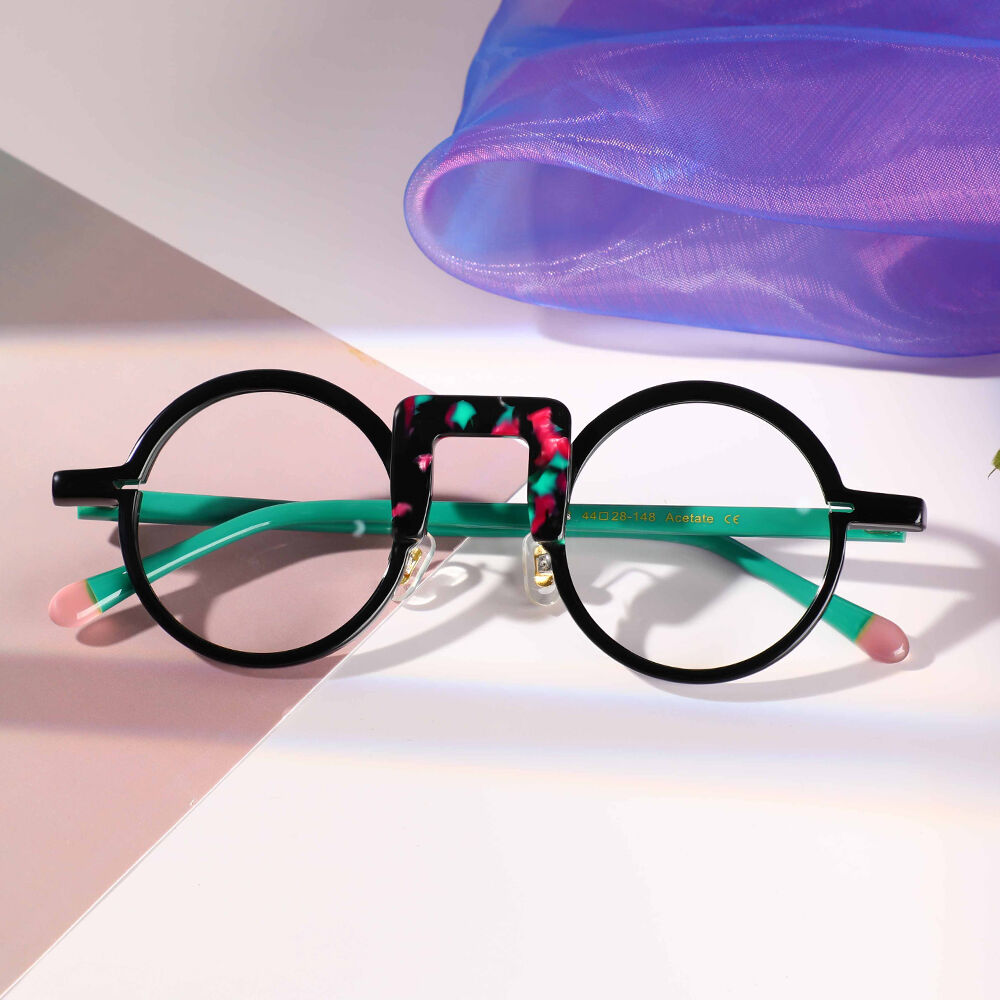 Occhiali da Vista  Childe Rotondo Nero Chiaro