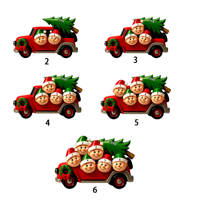 Personalized Christmas Doll Hanging Ornaments with Customized Names as Gifts for Your Family