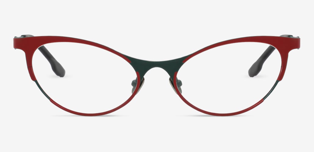 Neely Red Cat Eye Glasses