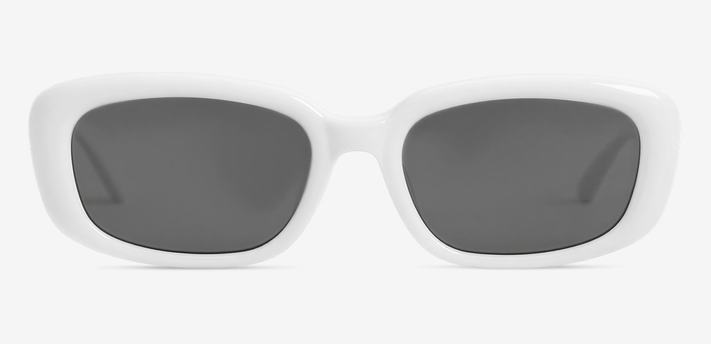 James White Rectangle Sunglasses