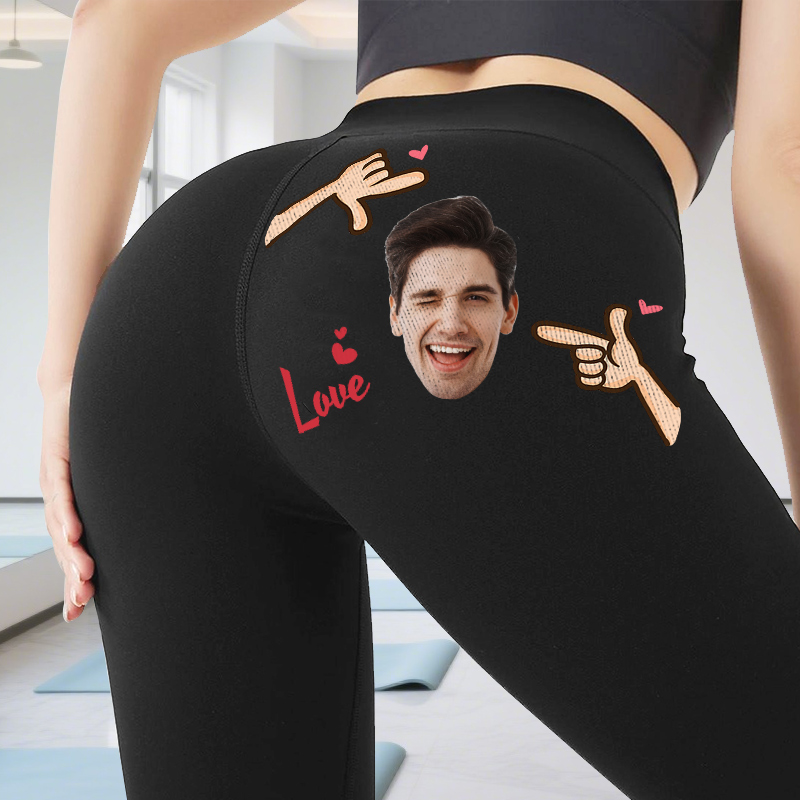 Leggings personalizzati Sei il mio amore Foto personalizzata Design creativo Regalo attraente per i suoi amanti