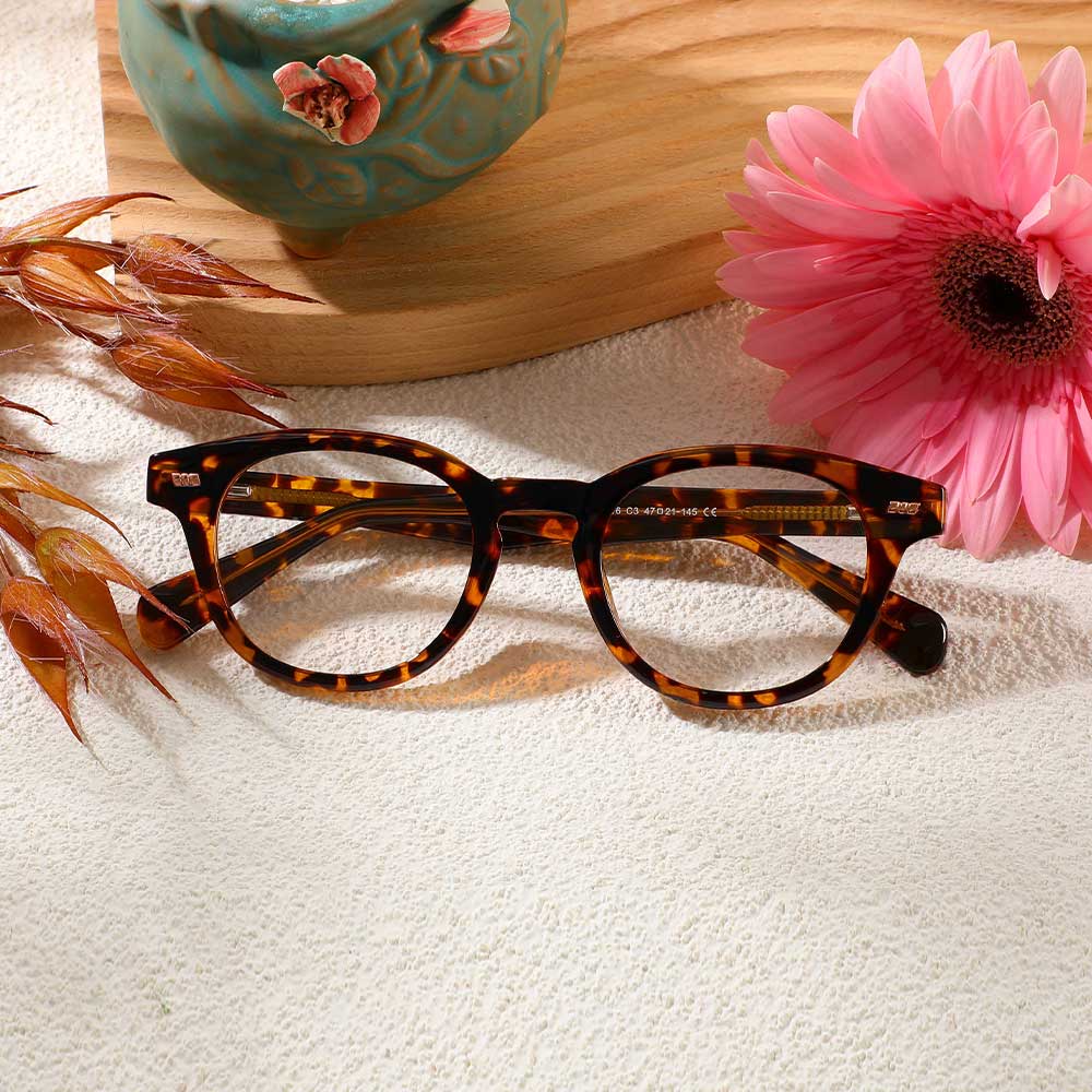 Daisy Runde Schildkröte Brille
