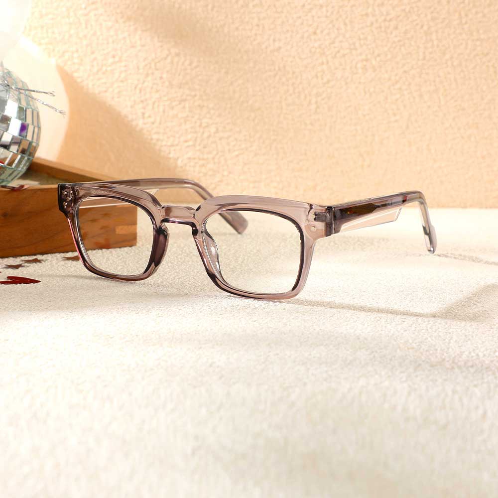 Rusk Quadratische Graue Brille