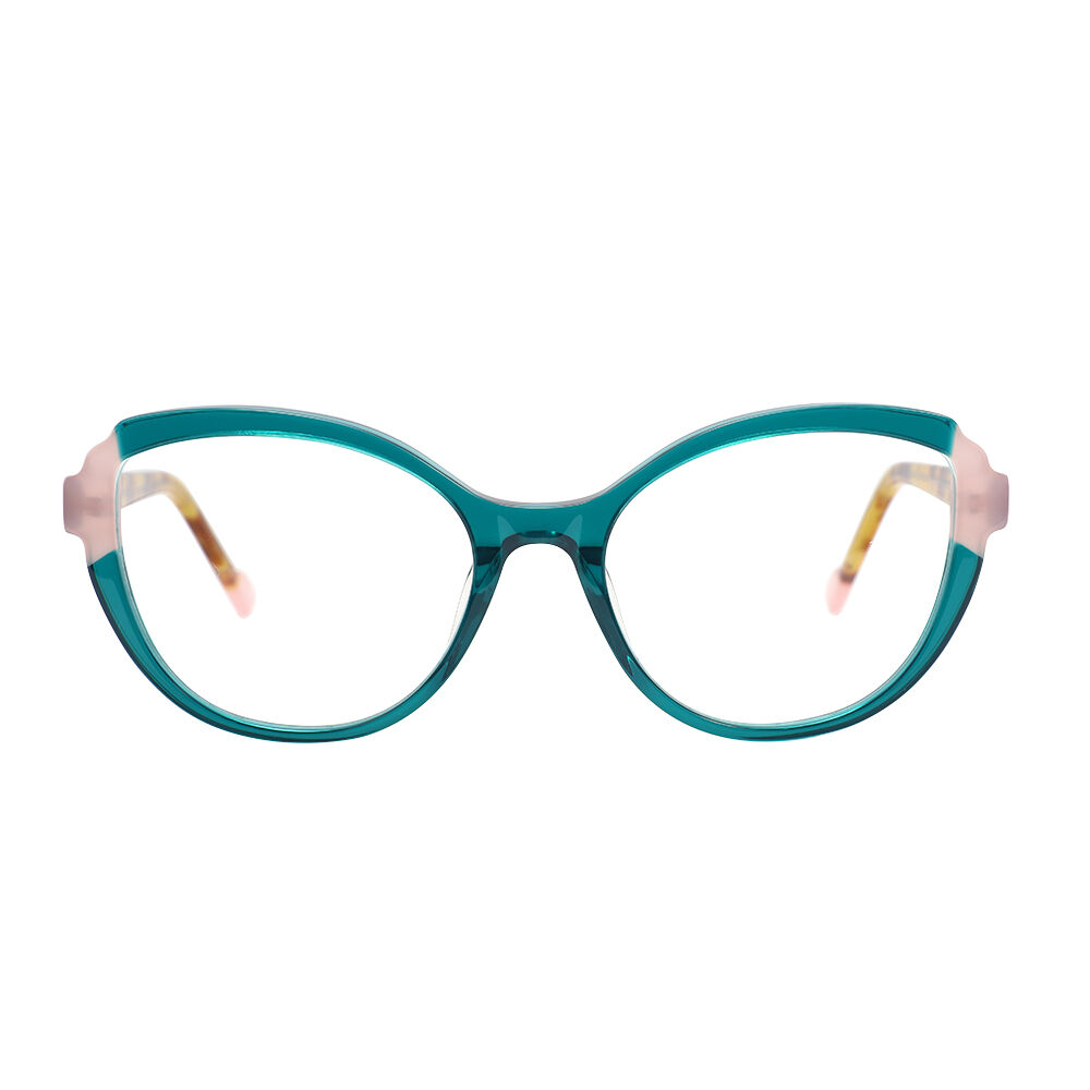 Wallis Cat Eye Green Glasses