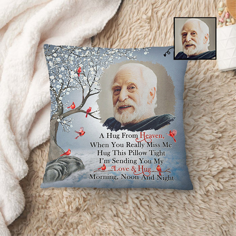 Personalized Picture Pillow with Tree Pattern Precious Gift for Family