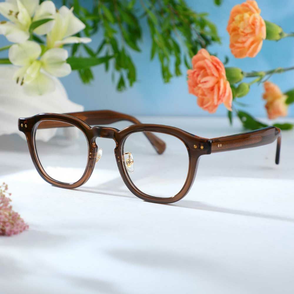 Burnell Quadratische Braune Brille