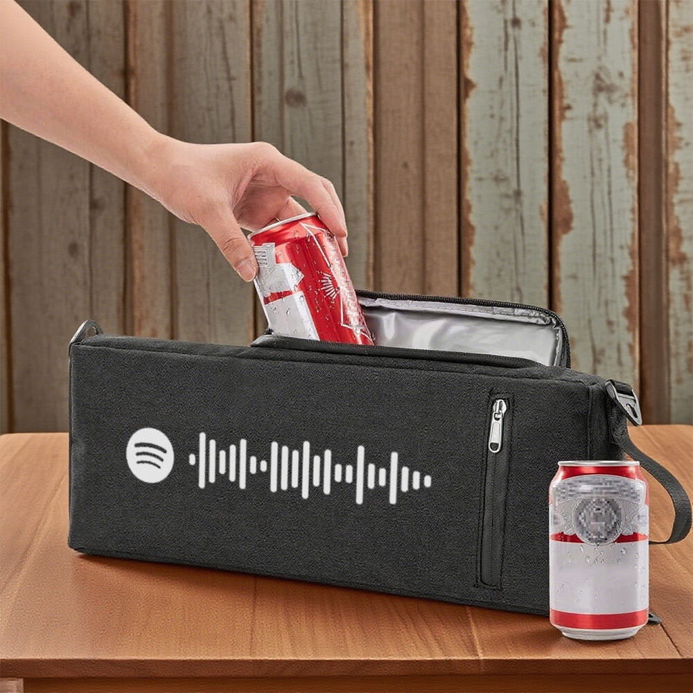 Personalized Golf Cooler Bag Custom Spotify Song Portable Cooler Bag Exclusive Gift for Him