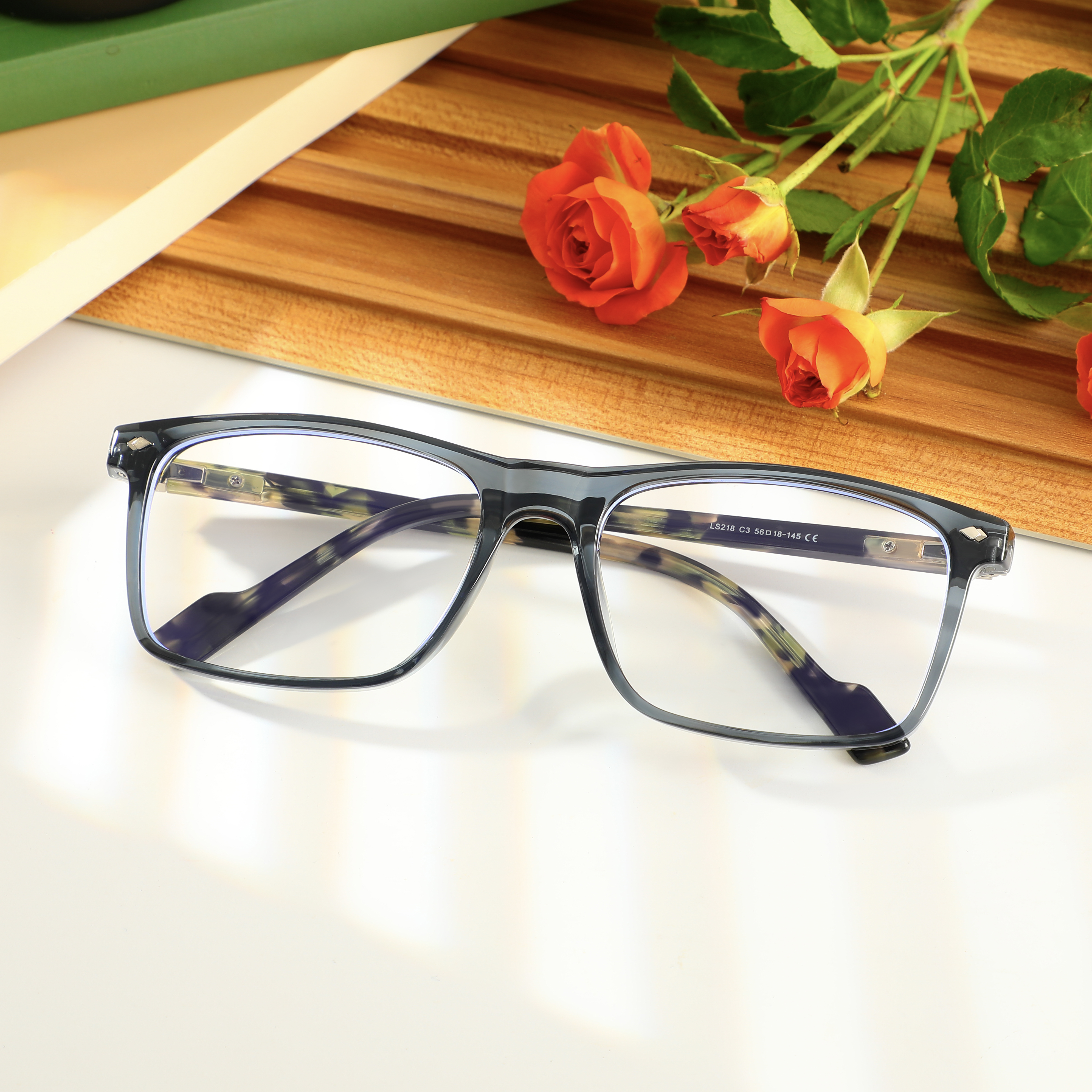 Occhiali da Vista Gresham Rettangolare Blu 