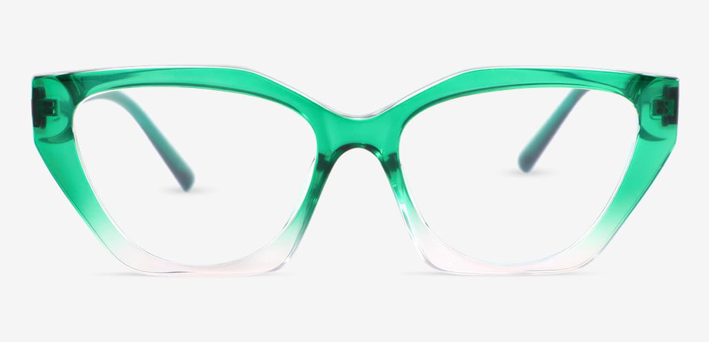 Nathaniei Grüne Cat Eye Brille