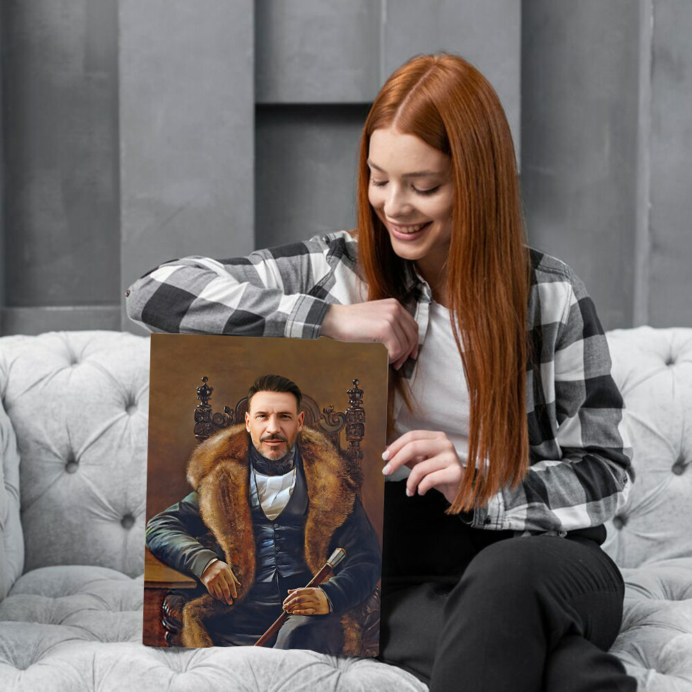 "The Lord" Customizable Vintage Royal Picture Frame Based from Head Photo