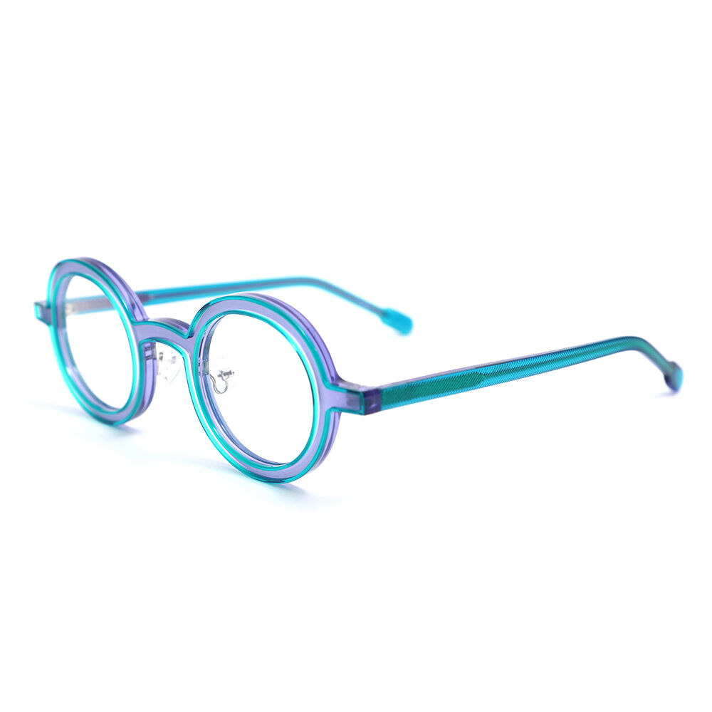 Cheryoa Runde Blaue Brille