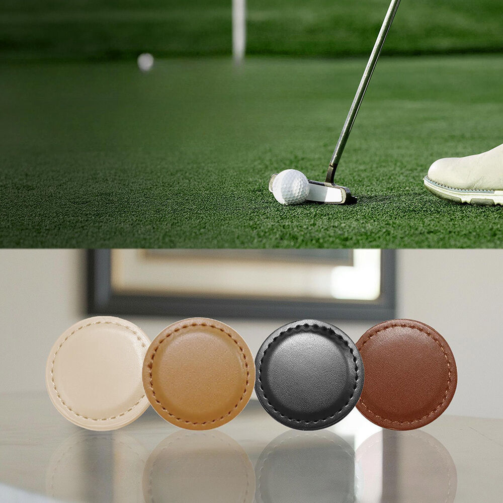 Personalized Leather Golf Ball Marker with Name Magnetic Golf Ball Marker Gift for Golfers