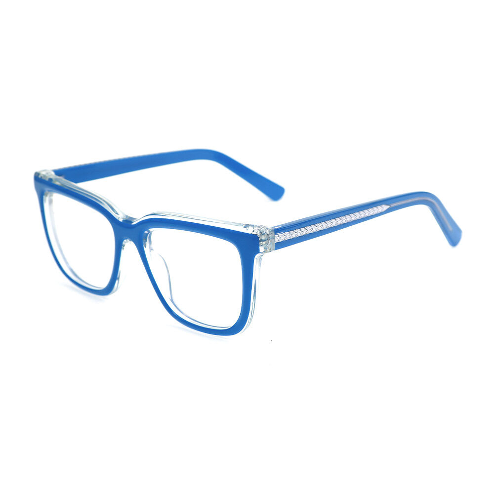 Prudence Quadratische Blaue Brille