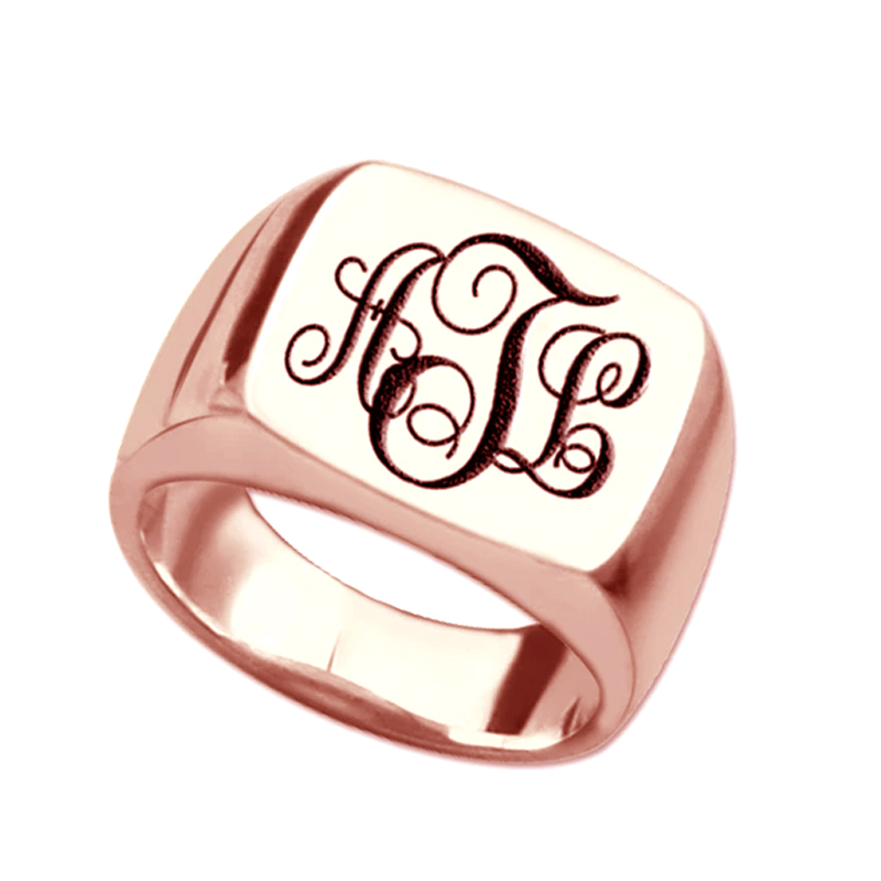 "Remember Everyone" Personalized Monogram Ring