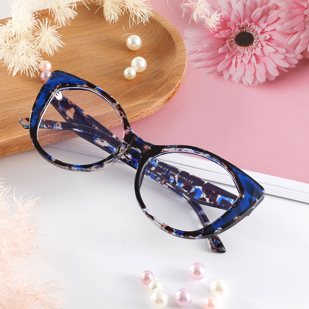 Moulton Cat Eye Blue Glasses