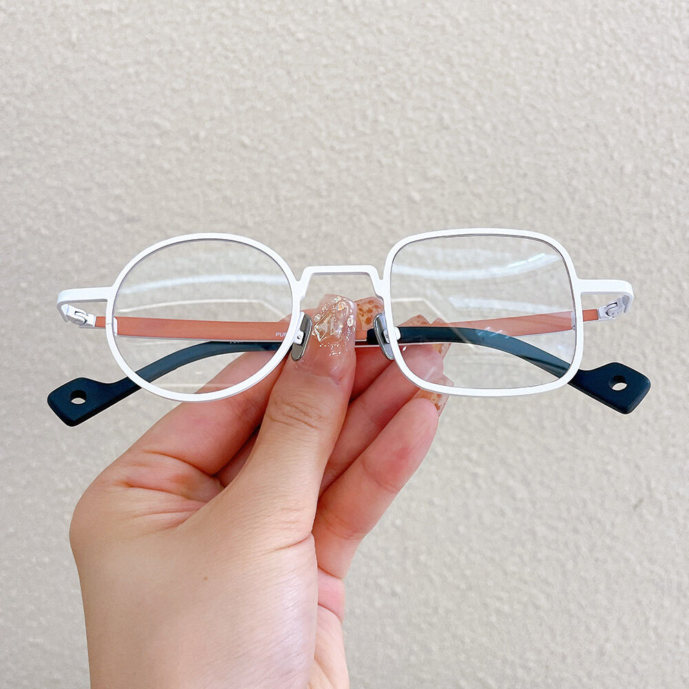 Lunettes de Vue Pinot Carré Ronde Blanc