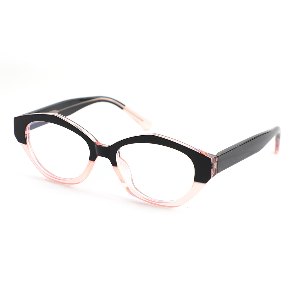 Occhiali da Vista Bobby Ovale Nero Rosa 