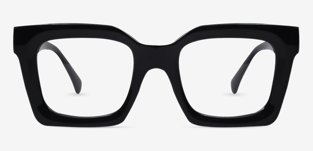 Stewa Lunettes Carrées Noires